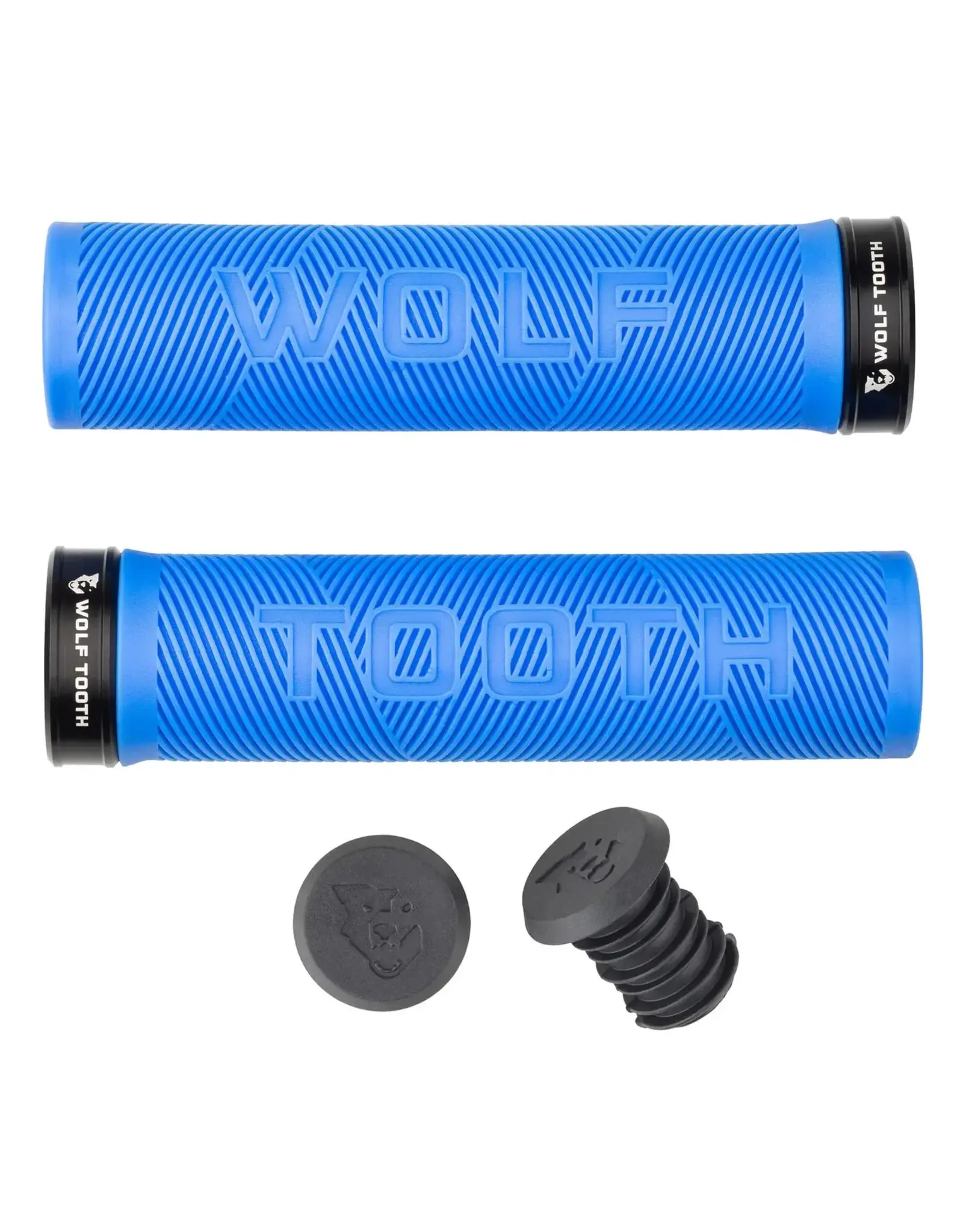 Wolf Tooth Components Wolf Tooth Echo Lock On Grips COLORED RUBBER