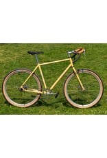 Crust Derecho 56cm Shop Build Drop Bar Single Speed 650b Yellow Silver
