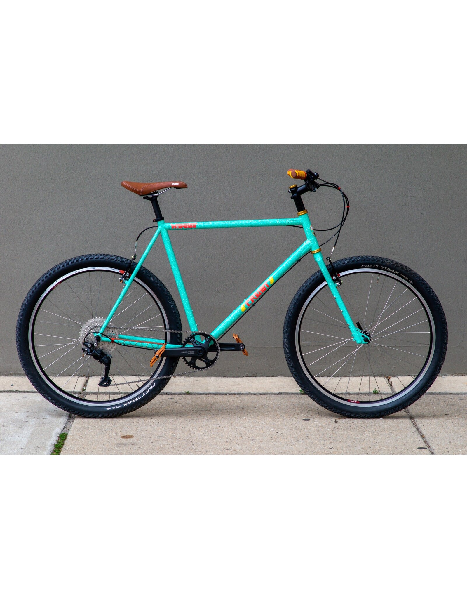 Crust Crust Wombat Geared Shop Build - Teal and Green Speckle - XL