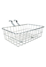 WALD Wald 1372/1392 Front Basket w/ Adjustable Legs fits 7/8" to 31.8mm bars Silver Small 15x10x5"