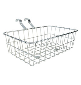 WALD Wald 1372/1392 Front Basket w/ Adjustable Legs fits 7/8" to 31.8mm bars Silver Small 15x10x5"