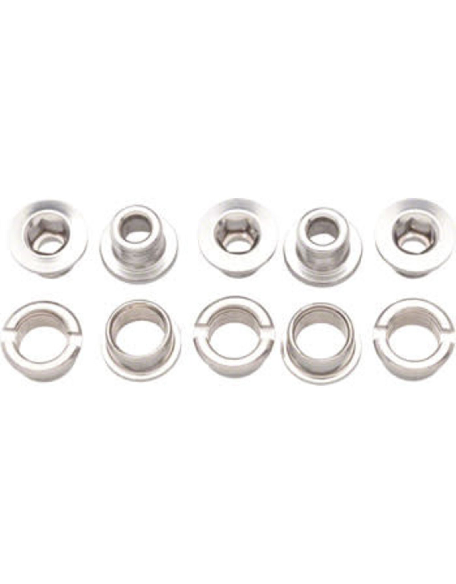 Problem Solvers Problem Solvers Chainring Bolts Aluminum for Single Silver -- last change, these are discontinued