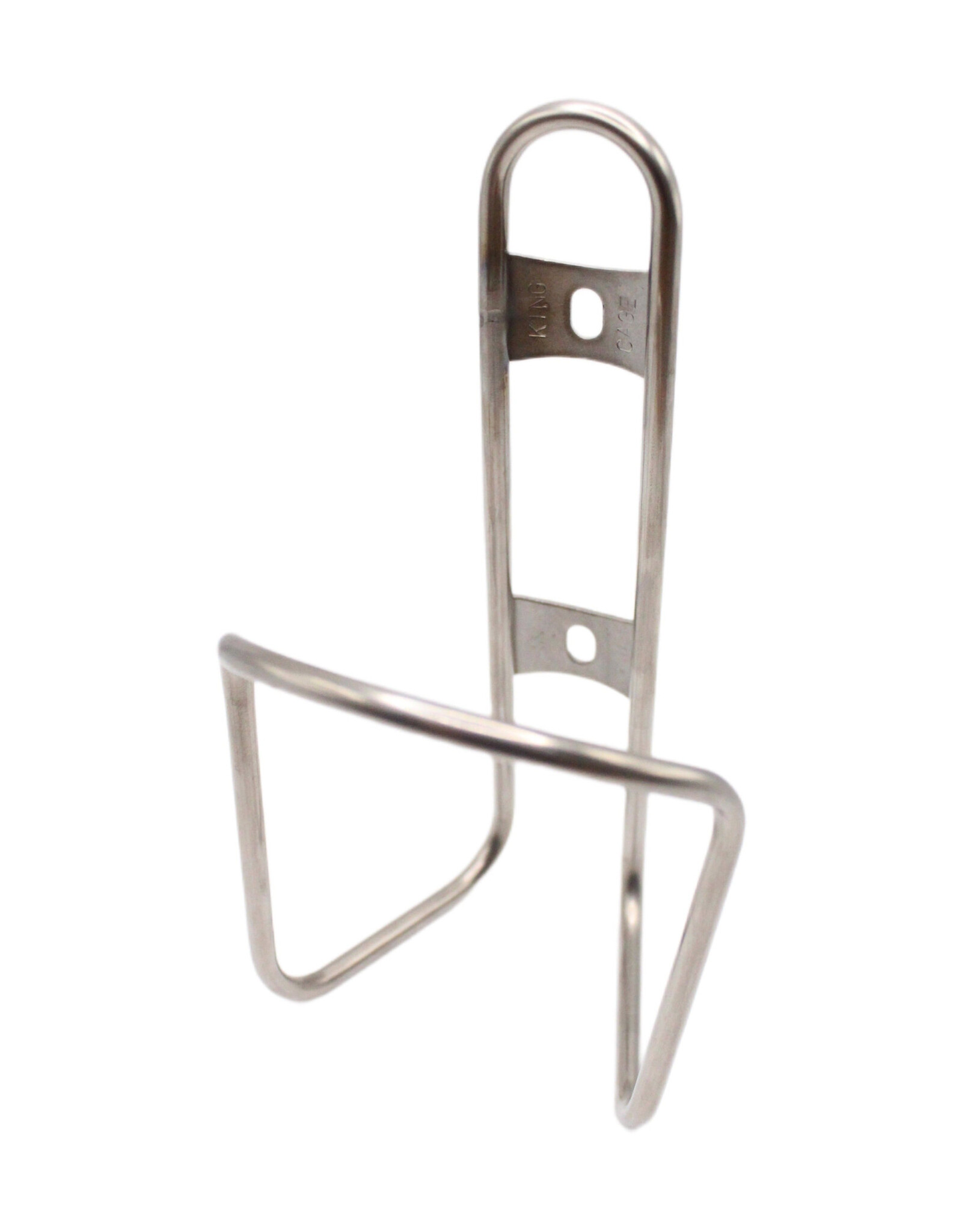 King Cage King Cage Lowering Bottle Cage for Small Frames, - Flat Top - Stainless Steel (formerly known as dropper cage)