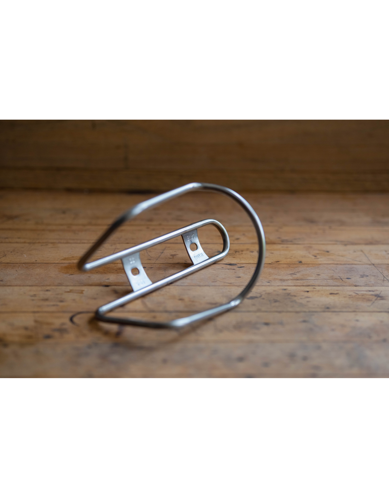 King Cage King Cage Lowering Bottle Cage for Small Frames, - Flat Top - Stainless Steel (formerly known as dropper cage)