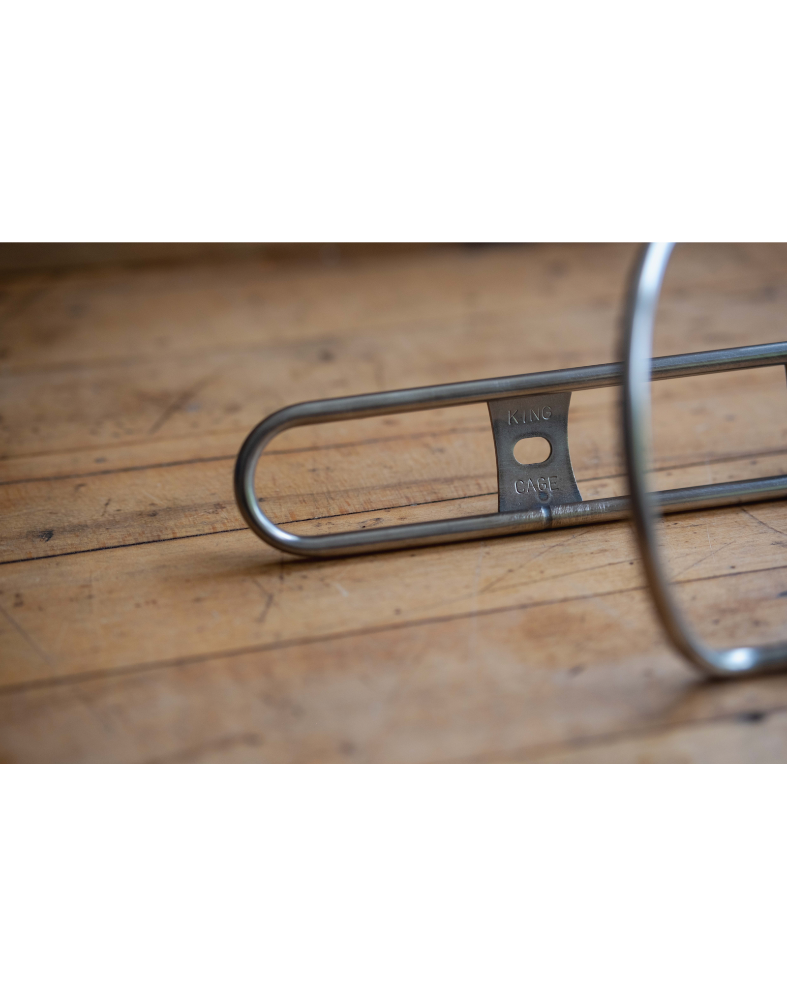 King Cage King Cage Bottle Cage, Stainless Steel - Flat Top good for rigid bottles