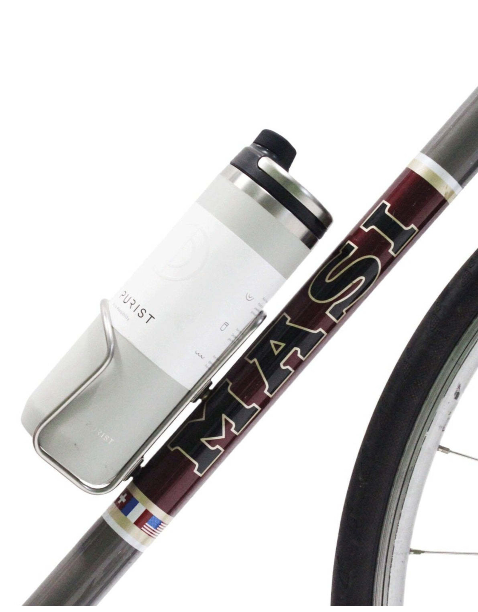 King Cage King Cage Bottle Cage, Stainless Steel - Flat Top good for rigid bottles