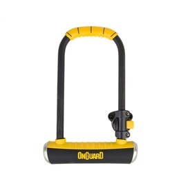 OnGuard OnGuard PitBull Series U-Lock 4.5 x 9" Keyed Black/Yellow w/ Bracket