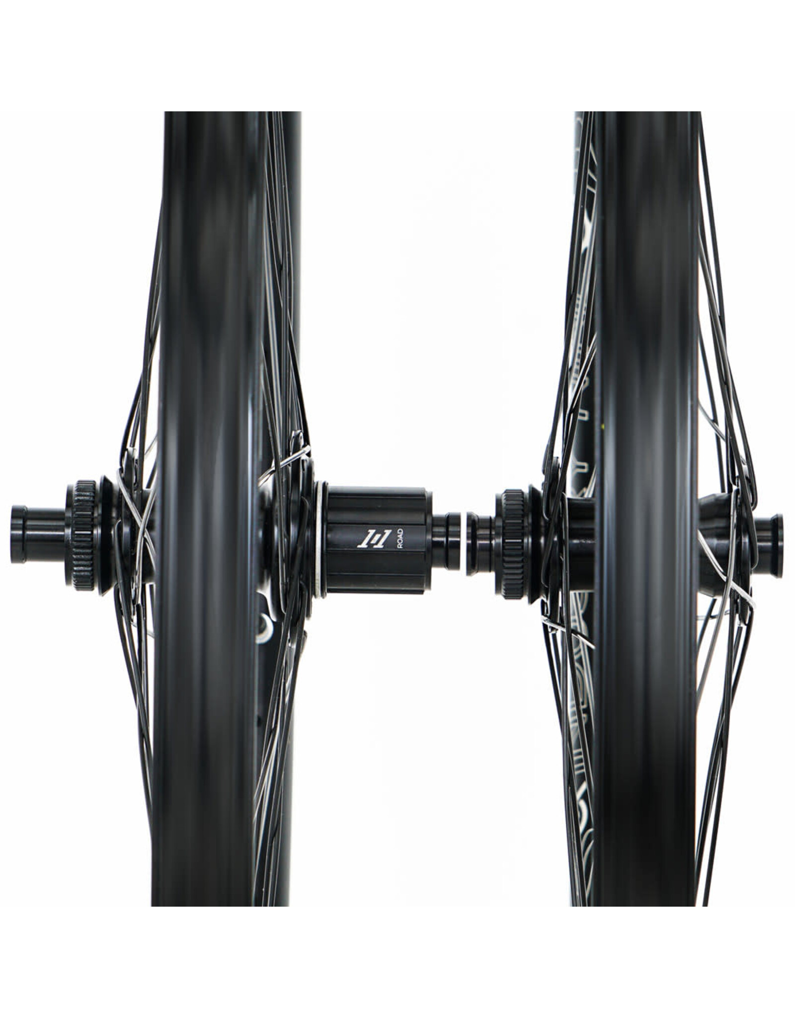 Industry Nine 1/1 GRCX 700c GRCX-S - Center Lock - Wheelset 1  - Black Hub - Black Spokes - 12x100 - 12x142 - HG11
