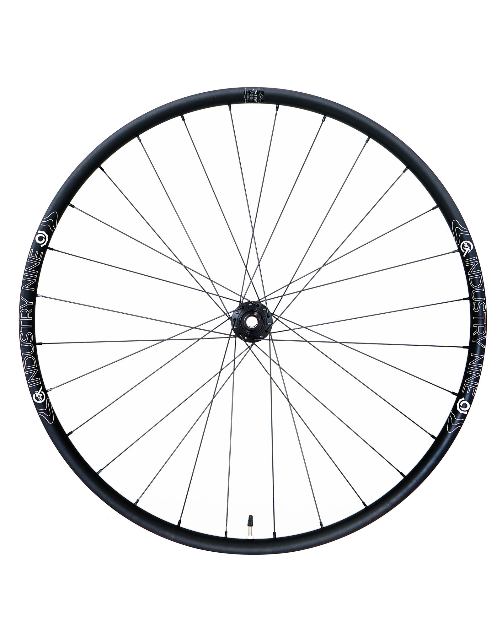 Industry Nine 1/1 GRCX 700c GRCX-S - Center Lock - Wheelset 1  - Black Hub - Black Spokes - 12x100 - 12x142 - HG11
