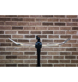 Leker Leks Handlebars- Steel - Albacore Bar- 765mm wide - 25mm rise - 51 Sweep Silver 22.2