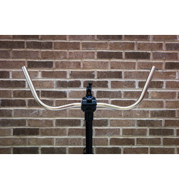 Leker Leks Handlebars- Steel - Albalite 63 Bar- 650mm wide - 25mm rise - 63 Sweep 22.2 Silver