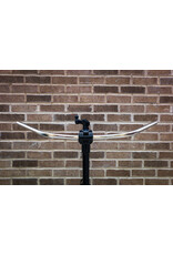 Leker Leks Handlebars- Steel - GenoLeks SnackBar- 760mm wide - 25mm rise - 42 Sweep 22.2 Silver