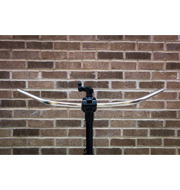 Leker Leks Handlebars- Steel - GenoLeks SnackBar- 760mm wide - 25mm rise - 42 Sweep 22.2 Silver