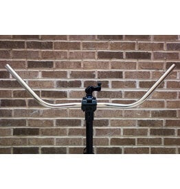 Leker Leker Leks Handlebars- Steel - GenoLeks Big Snack- 755mm wide - 70mm rise - 47 Sweep 22.2 Silver