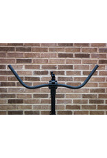 Leker Leks Handlebars- Steel - Albalite Bar- 713mm wide - 25mm rise - 52 Sweep 22.2 Black