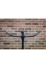 Leker Leks Handlebars- Steel - Albalite Bar- 713mm wide - 25mm rise - 52 Sweep 22.2 Black