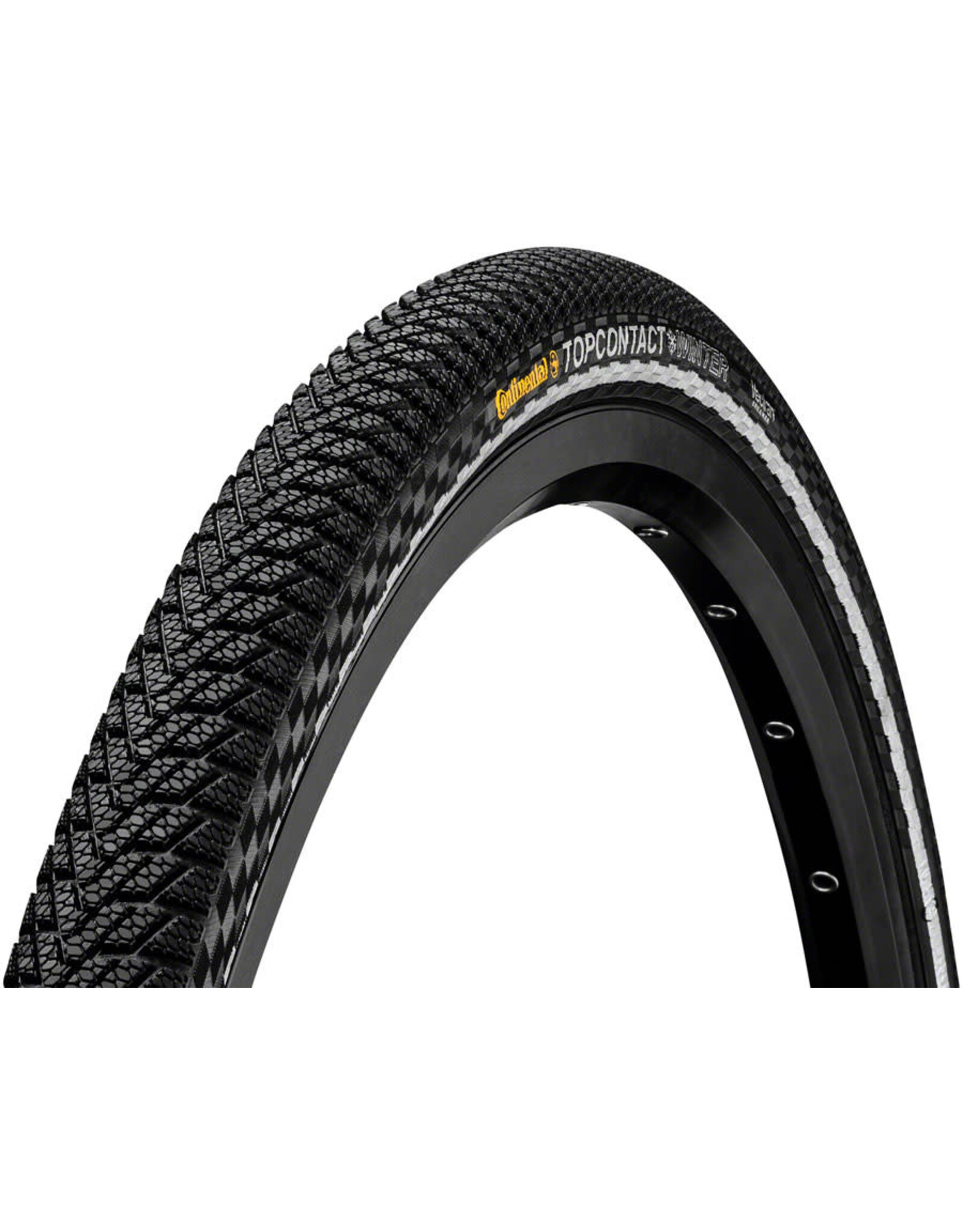 Continental Continental Top Contact Winter II Premium Tire - 26 x 1.90, Clincher, Folding, Black/Reflex, Vectran Breaker, E50