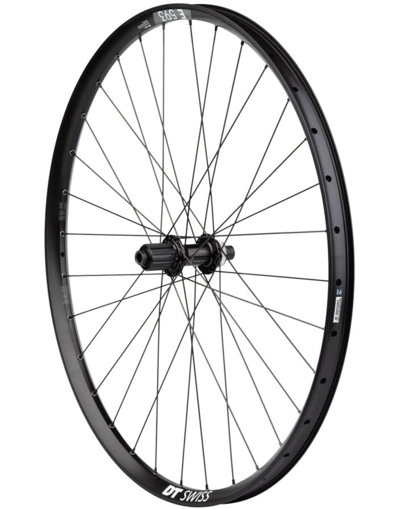 Quality Wheels Quality Wheels Deore M610/DT E593 Rear Wheel - 27.5", 12 x 142mm, Center-Lock, HG 10, Black, 32H