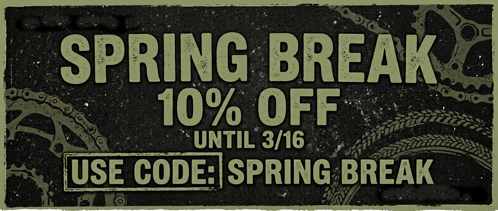 10% off until 3/16 with code SPRINGBREAK