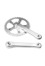 Velo Orange Velo Orange Single Ring Crankset w/ Narrow-Wide Chainring - 170mm, 42t, Square Taper JIS Spindle Interface, Polished Aluminum