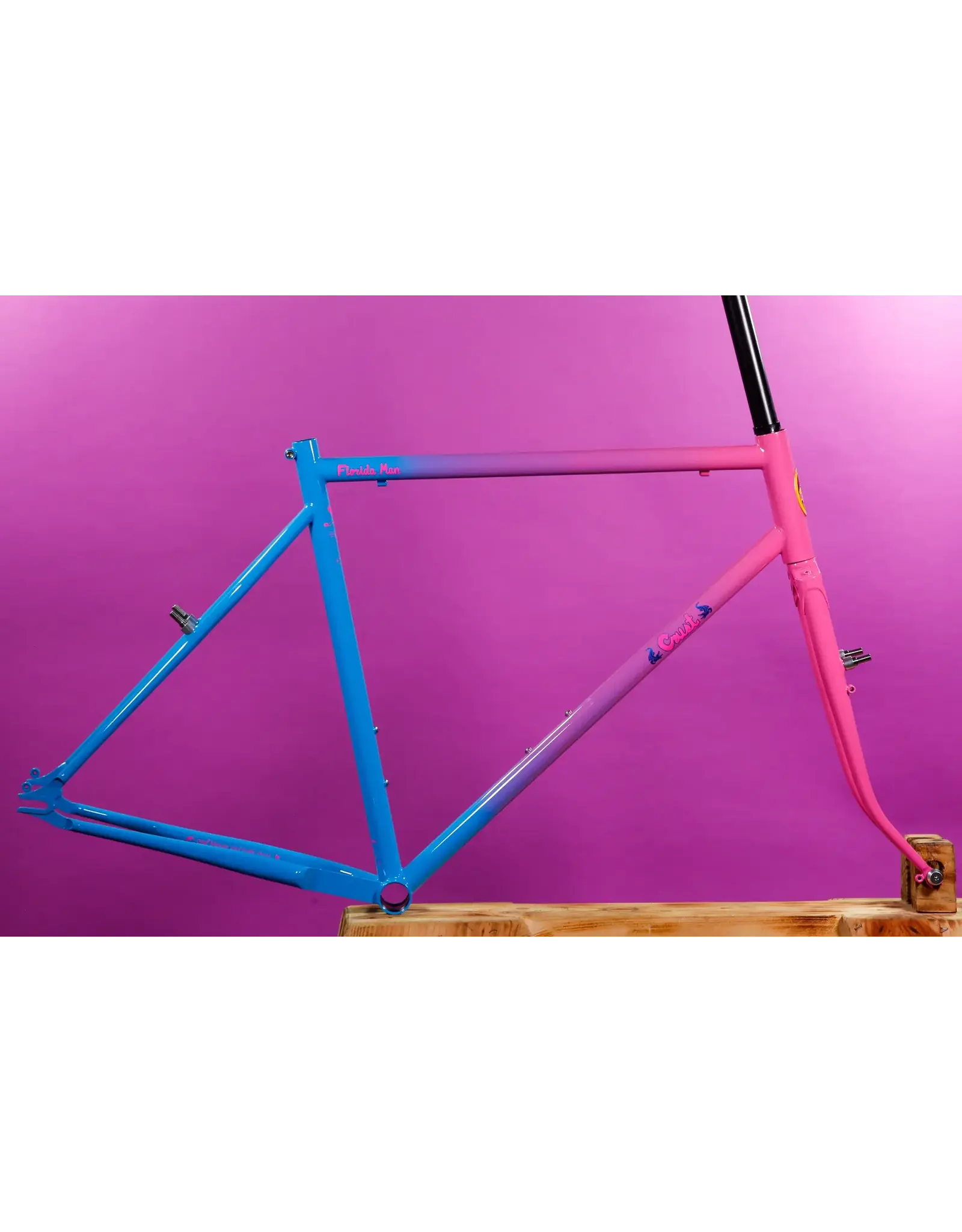 Crust Crust Florida Man Pink and Blue 56cm Single Speed Frame