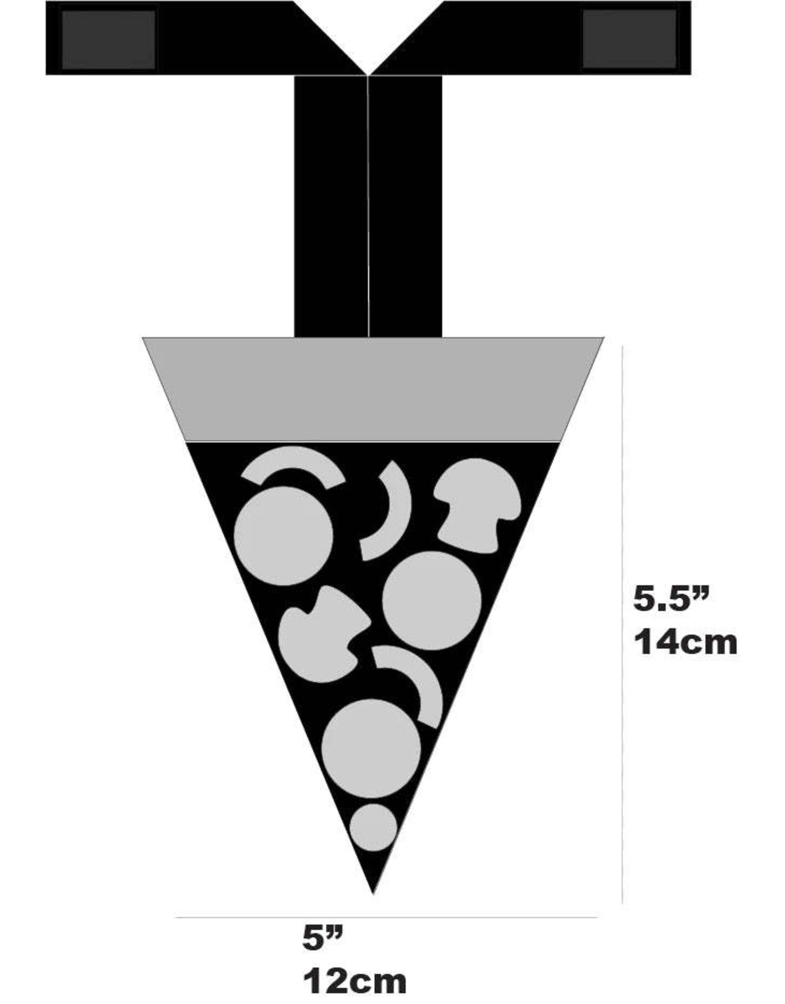 SimWorks Simworks Safety Burnt Pizza Reflective Triangle