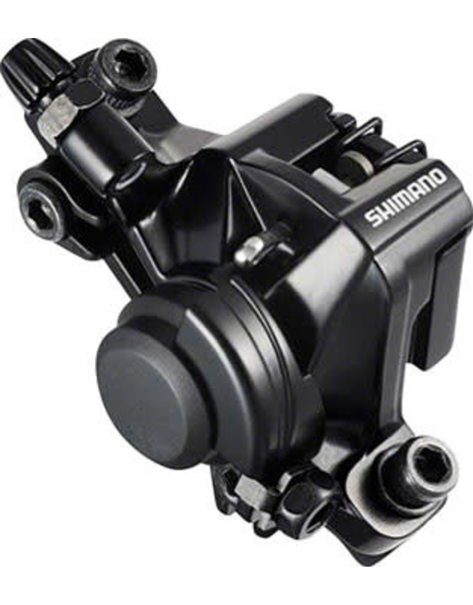 Shimano Shimano Non-Series Mountain BR-M375-L Disc Brake Caliper w/ Resin Pads Front or Rear Cable Actuated ISO Mount **LONG PULL**