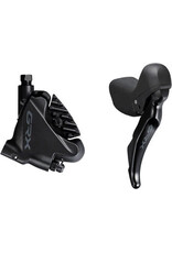 Shimano Shimano GRX ST-RX400/BR-RX400 Hydraulic Disc Brake and Brake/Shift Lever - Right, 10-Speed, Flat Mount, Finned Resin Pads, Black