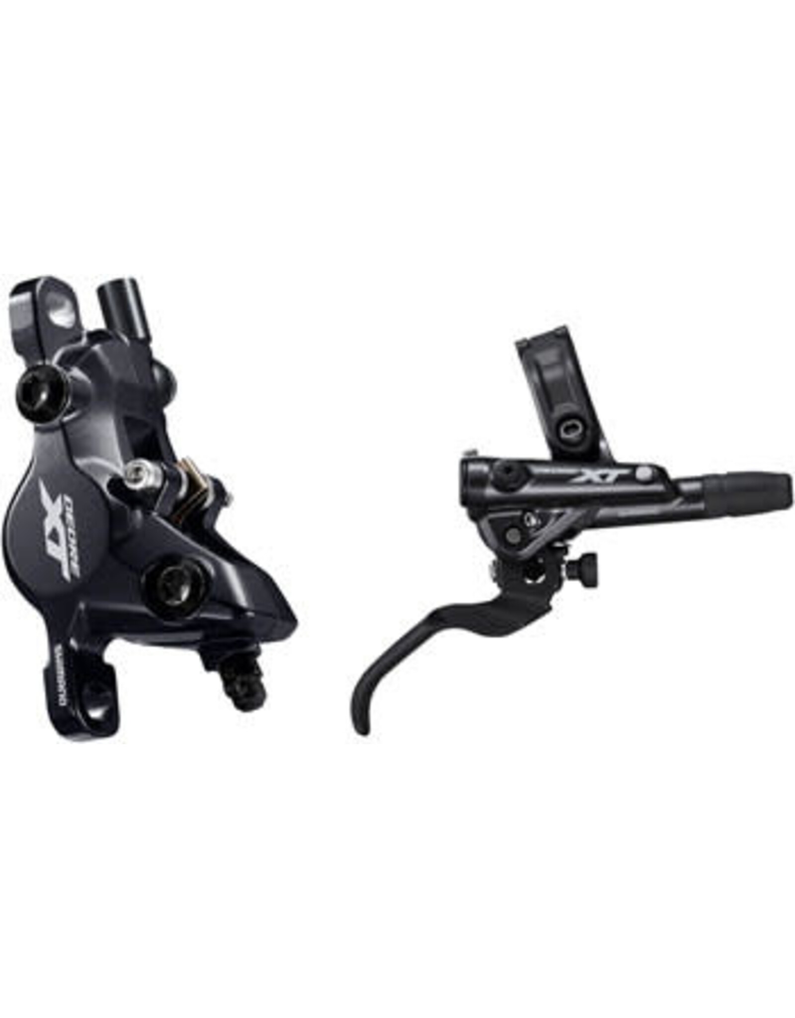 Shimano Shimano Deore XT BL-M8100/BR-M8100 Disc Brake and Lever - Rear, Hydraulic, Post Mount, 2-Piston, Black