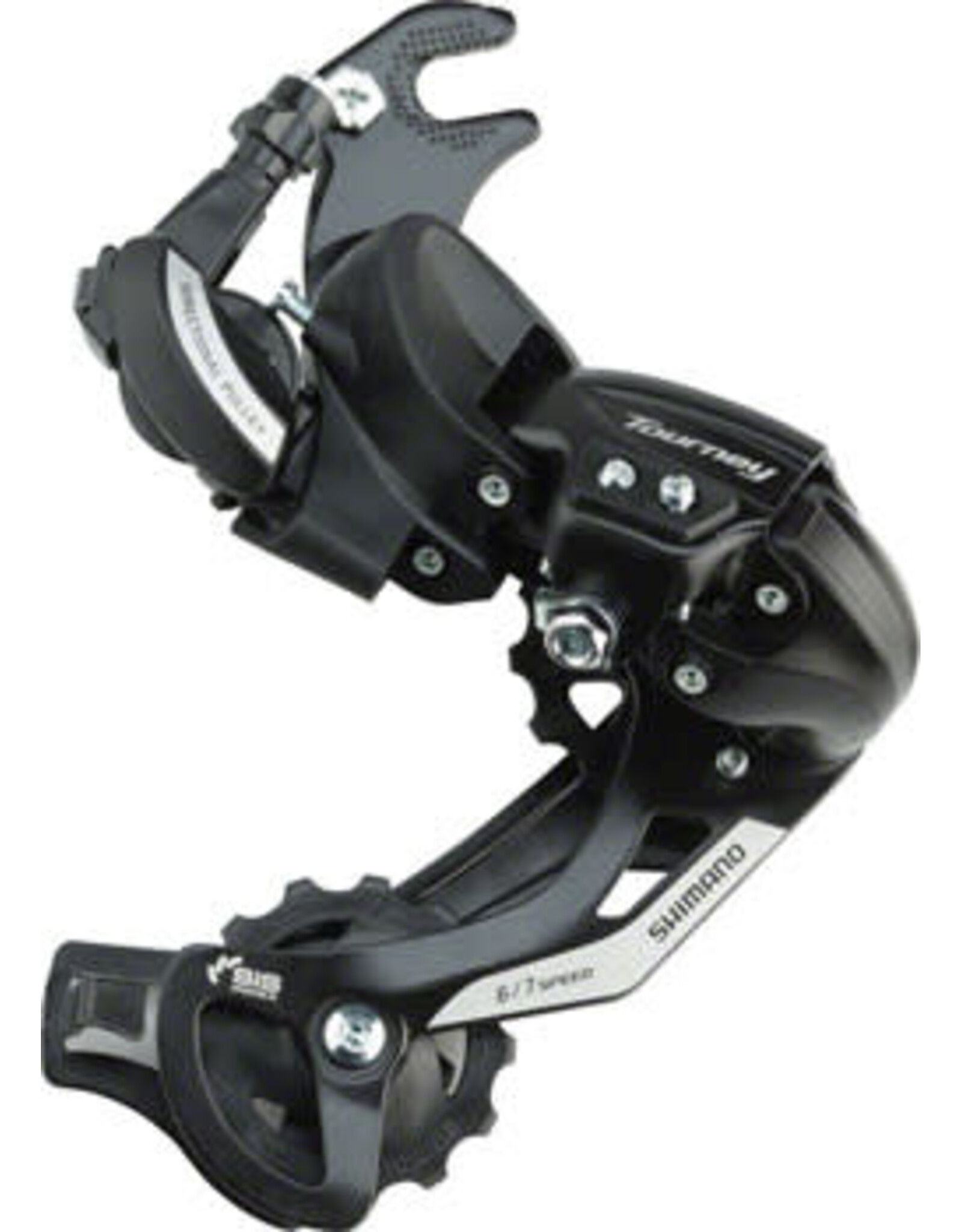 Shimano Shimano Tourney RD-TY500-SGS Rear Derailleur - 6,7 Speed, Long Cage, Black, Dropout Claw Hanger