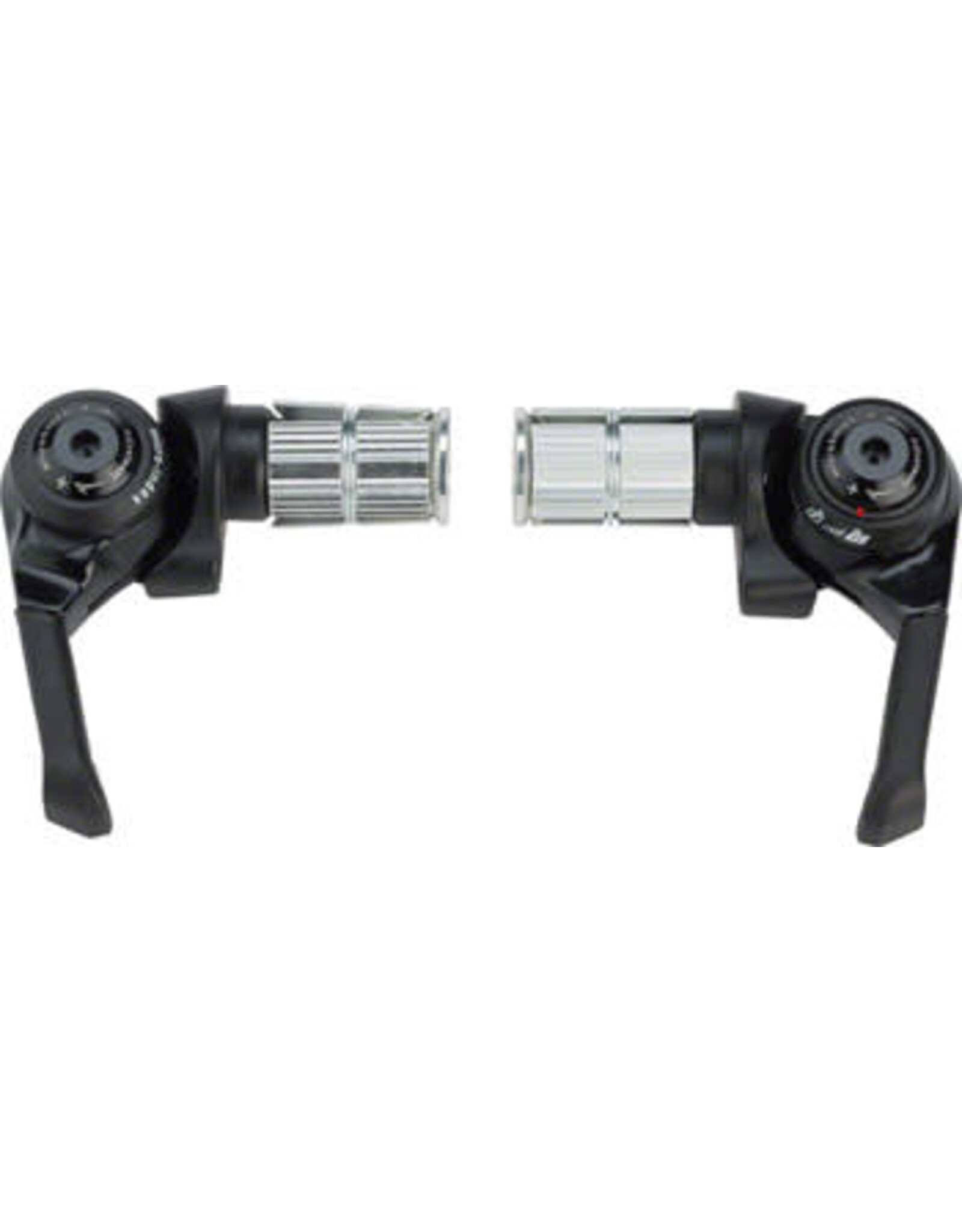 MicroShift microSHIFT Bar End Shifter Set - 11-Speed Double/Triple Shimano Dynasys Compatible Black
