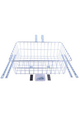 WALD Wald 1372/1392 Front Basket w/ Adjustable Legs fits 7/8" to 31.8mm bars  Silver  Large 18x13x6"