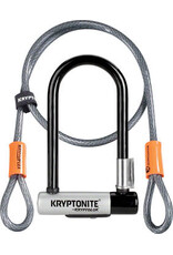 Kryptonite Kryptonite KryptoLok Mini U-Lock 3.25 x 7" Keyed w/ 4' Cable & Bracket