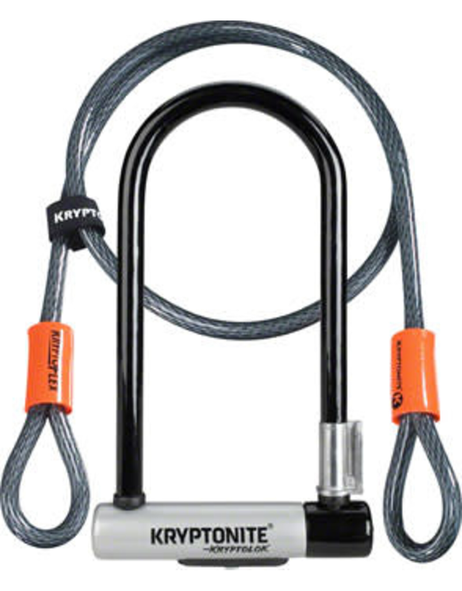 Kryptonite Kryptonite KryptoLok U-Lock 4 x 9" Keyed w/ 4' Cable & Bracket