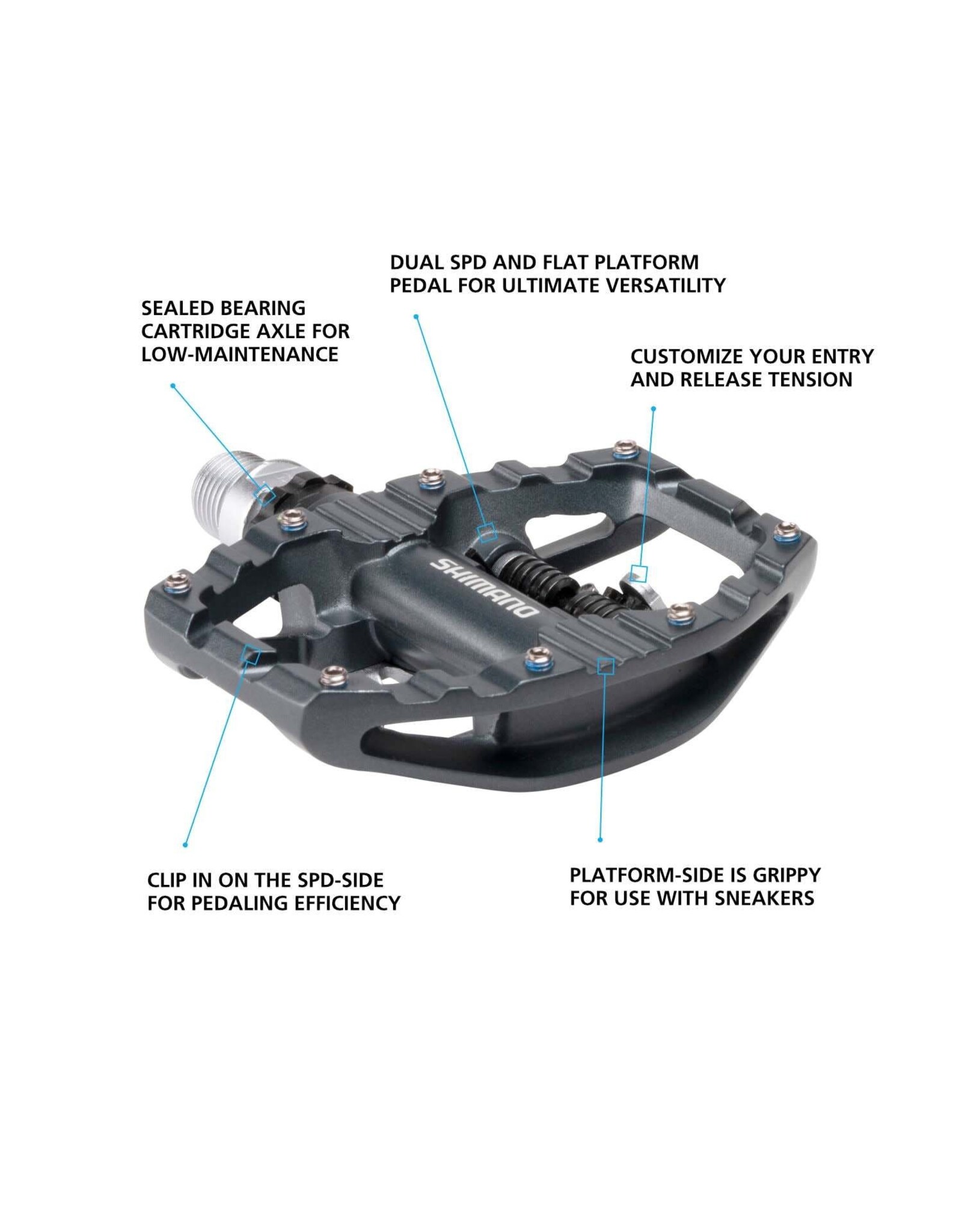 Shimano SHIMANO PD-EH500 SPD/PLATFORM PEDAL W/SM-SH56 CLEAT
