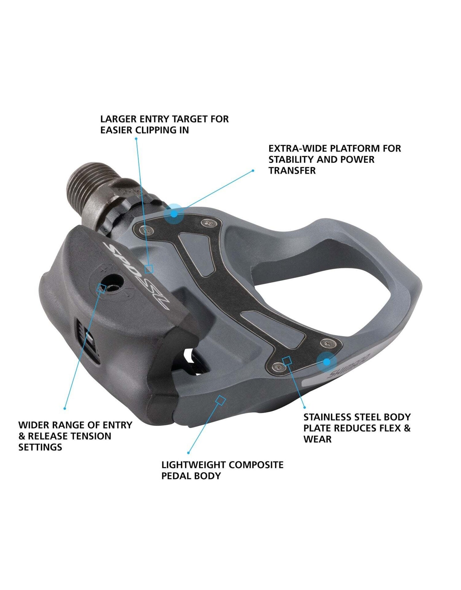 Shimano Shimano Road Clipless Pedal PD-R550 SPD-SL, Black