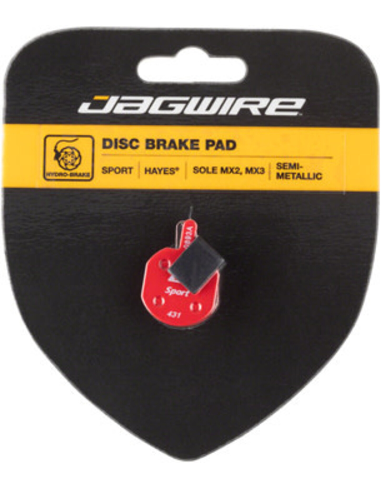 JAGWIRE Jagwire Mountain Sport Semi Metallic Disc Brake Pads for Hayes CX MX Sole