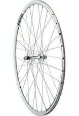 Quality Wheels Quality Wheels Value Double Wall Series Track Front Front Wheel - 700, 9x1 Threaded x 100mm, Rim Brake, Silver, Clincher, Cartridge