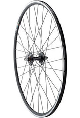 Quality Wheels Quality Wheels Value Double Wall Series Track Front Wheel - 700, 9x1 Threaded x 100mm, Rim Brake, Black, Clincher