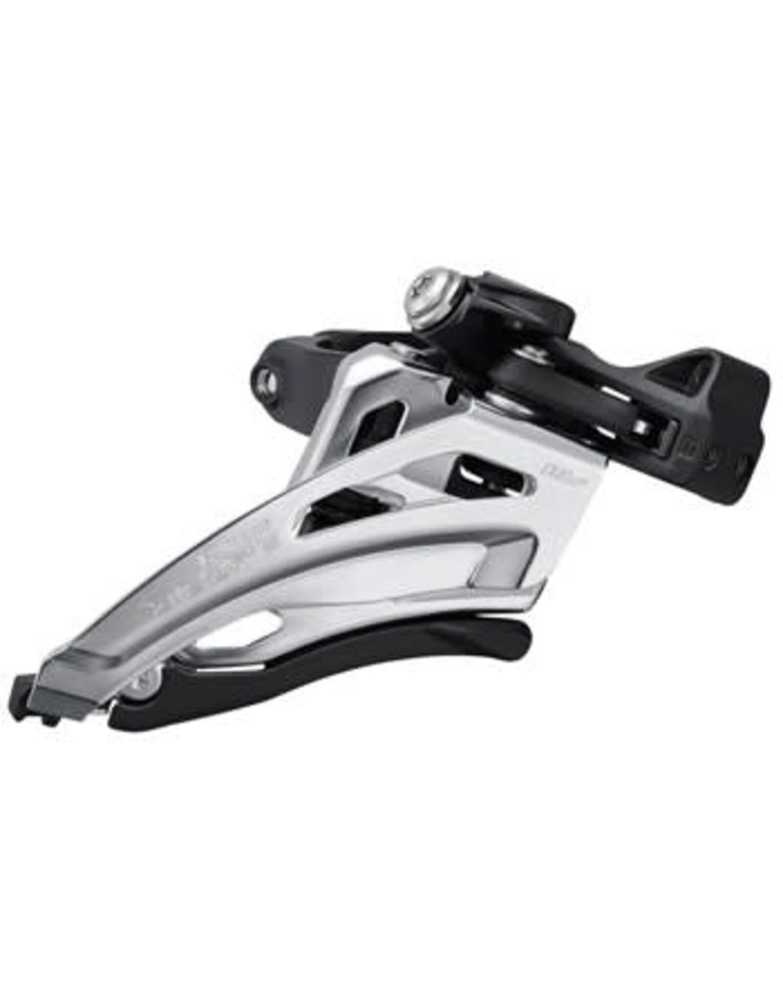 Shimano Shimano Deore FD-M4100-M Front Derailleur 10 Speed, Double, Side Swing, Front Pull, Clamp Band, Silver/Black