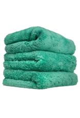 Chemical Guys Happy Ending Edgeless Microfiber Towel Green- (3 Pack)