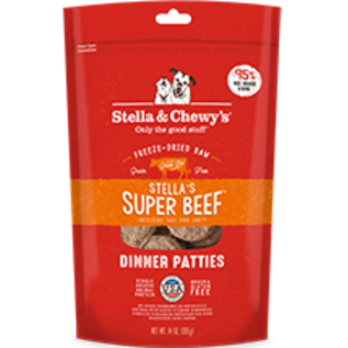 Stella & Chewys Stella & Chewy's Dog FD Raw Patties Beef 14oz