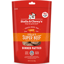 Stella & Chewys Stella & Chewy's Dog FD Raw Patties Beef 25oz
