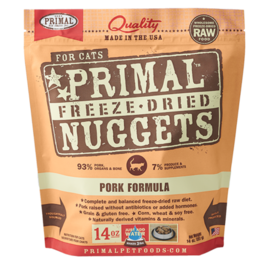 Primal Primal Cat FD Raw Nuggets Pork 5.5oz