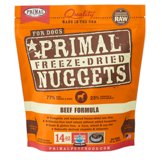 Primal Primal Dog FD Raw Nuggets Beef 5.5oz