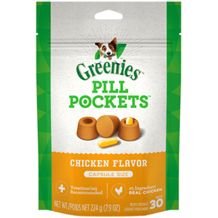 Greenies Greenies Dog Pill Pockets Capsules Chicken 7.9oz