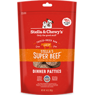 Stella & Chewys Stella & Chewy's Dog FD Raw Patties Beef 14oz