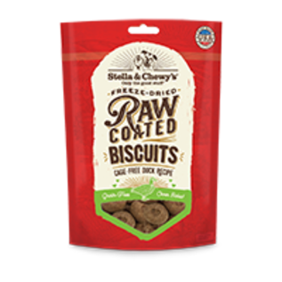 Stella & Chewys Stella & Chewy's Dog Raw Coated Biscuit Duck 9oz