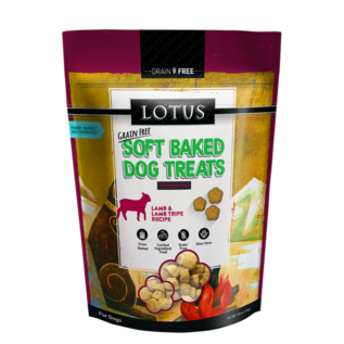 Lotus Lotus Dog Soft Baked GF Lamb Tripe Treats 10oz