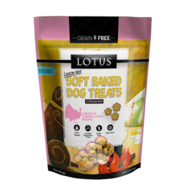 Lotus Lotus Dog Soft Baked GF Turkey Liver Treats 10oz